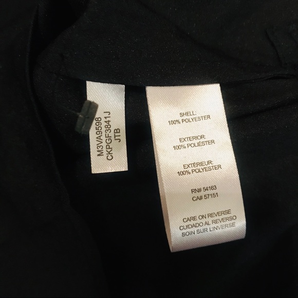 Calvin Klein button blouse in black and gold - Picture 4 of 4